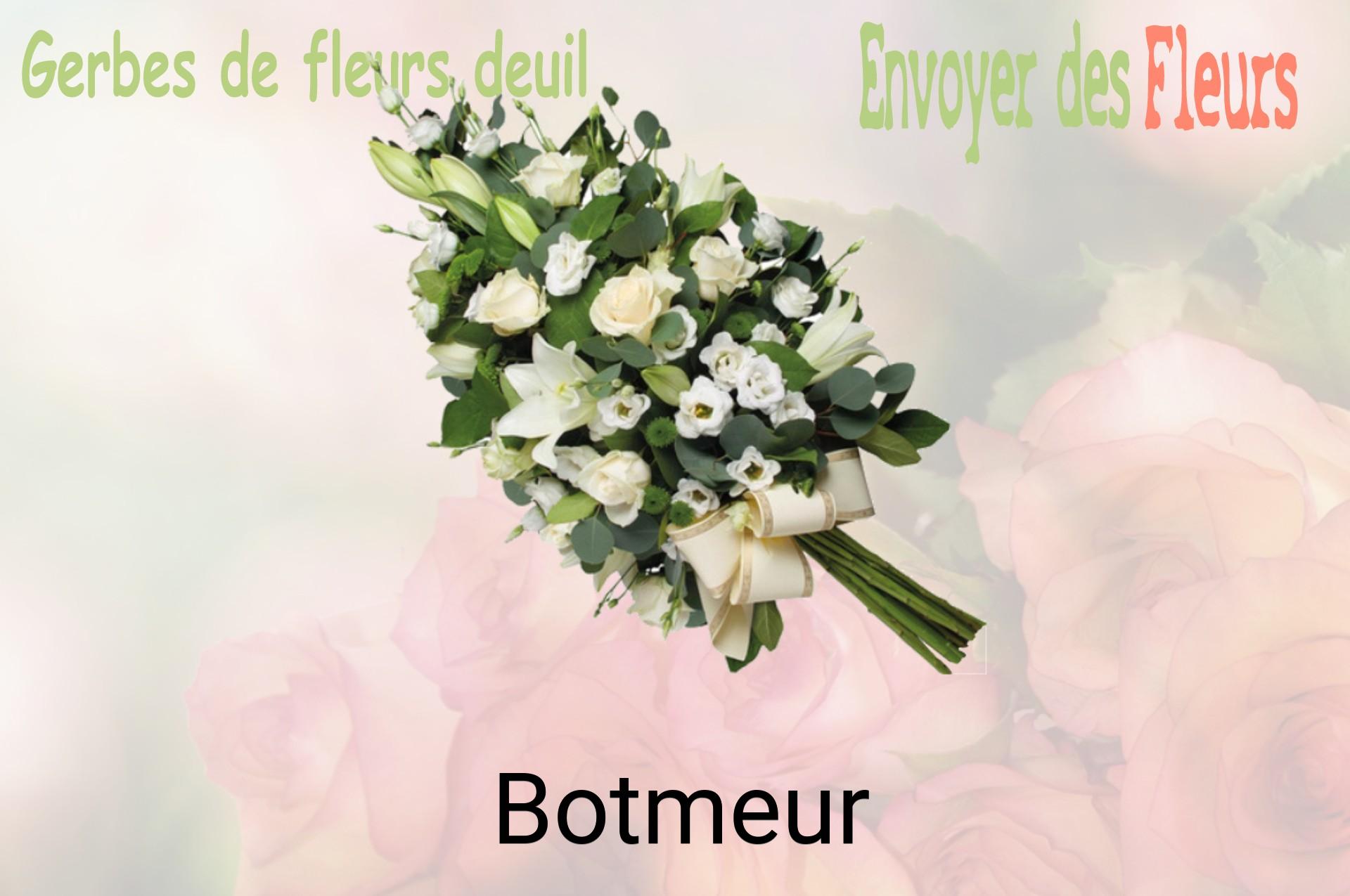 Gerbe de fleurs de deuil livrée à Botmeur